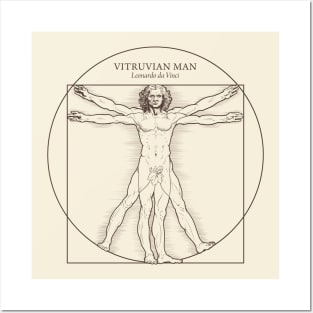 Vitruvian Man by Leonardo da Vinci Posters and Art